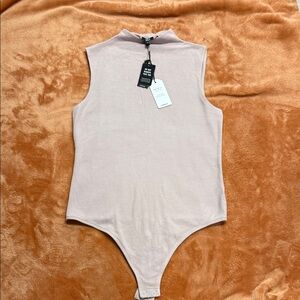 Express Light Pink Sleeveless Bodysuit